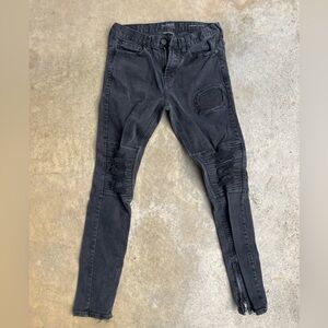 PACSUN skinny Moto black distressed jeans 30x30